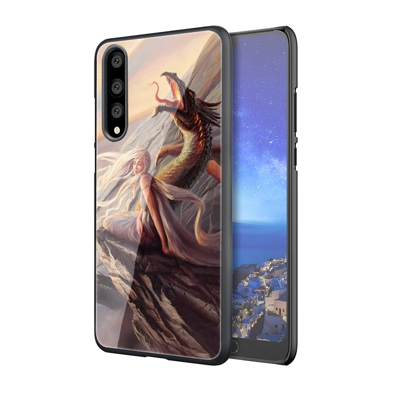 EWAU «Игры престолов» Dracarys телефон из закаленного стекла чехол для Huawei P10 P20 P30 mate 20 Lite pro P Smart Y6 Y9 Honor 8X9 10