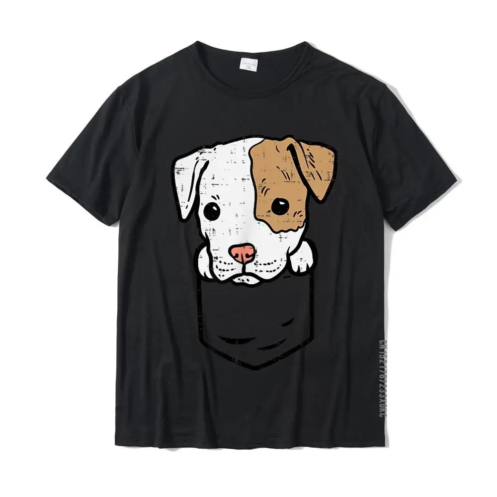 Casual Pure Cotton Funny Tees New Design Short Sleeve Men T Shirt Printed Summer/Autumn Tee-Shirt Round Neck Top Quality Pocket Puppy Pitbull Cute Pitties Pet Dog Lover Owner Gift T-Shirt__MZ21355 black