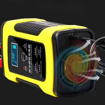

NEW 12V 6A Full Automatic Car Battery Charger Power Dry Lead LCD Display Wet Pulse Digital Repair Acid Chargers Battery-cha C1E9
