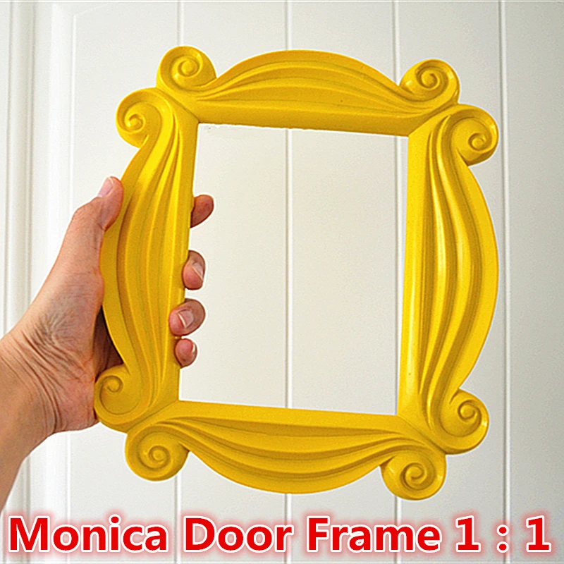 Door-Frame Cosplay Friends Handmade Yellow Wood Collectible Monica Tv-Series Gift Home-Decor