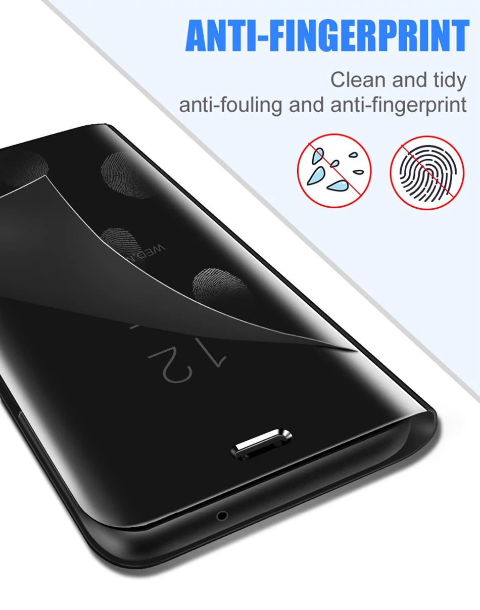 Флип-чехол с подставкой для Xiaomi Redmi Note iPhone 7 6 Plus 5 iPad Pro 6A 5A A2 Lite Pocophone F1 S2 Y2 Y1 Lite зеркальный кожаный чехол