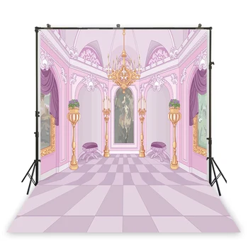 

Purple Palace Noble Princess Photography Backdrop Party Decor Newborn Baby Portrait Photophone Photo Studio Background XT-7347