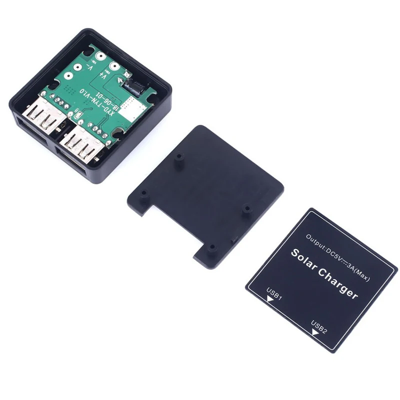 Solar Charger Dual USB 5V 3A DC 12V 24V 5A Solar Regulator Controller Stabilizer DIY Battery Charger