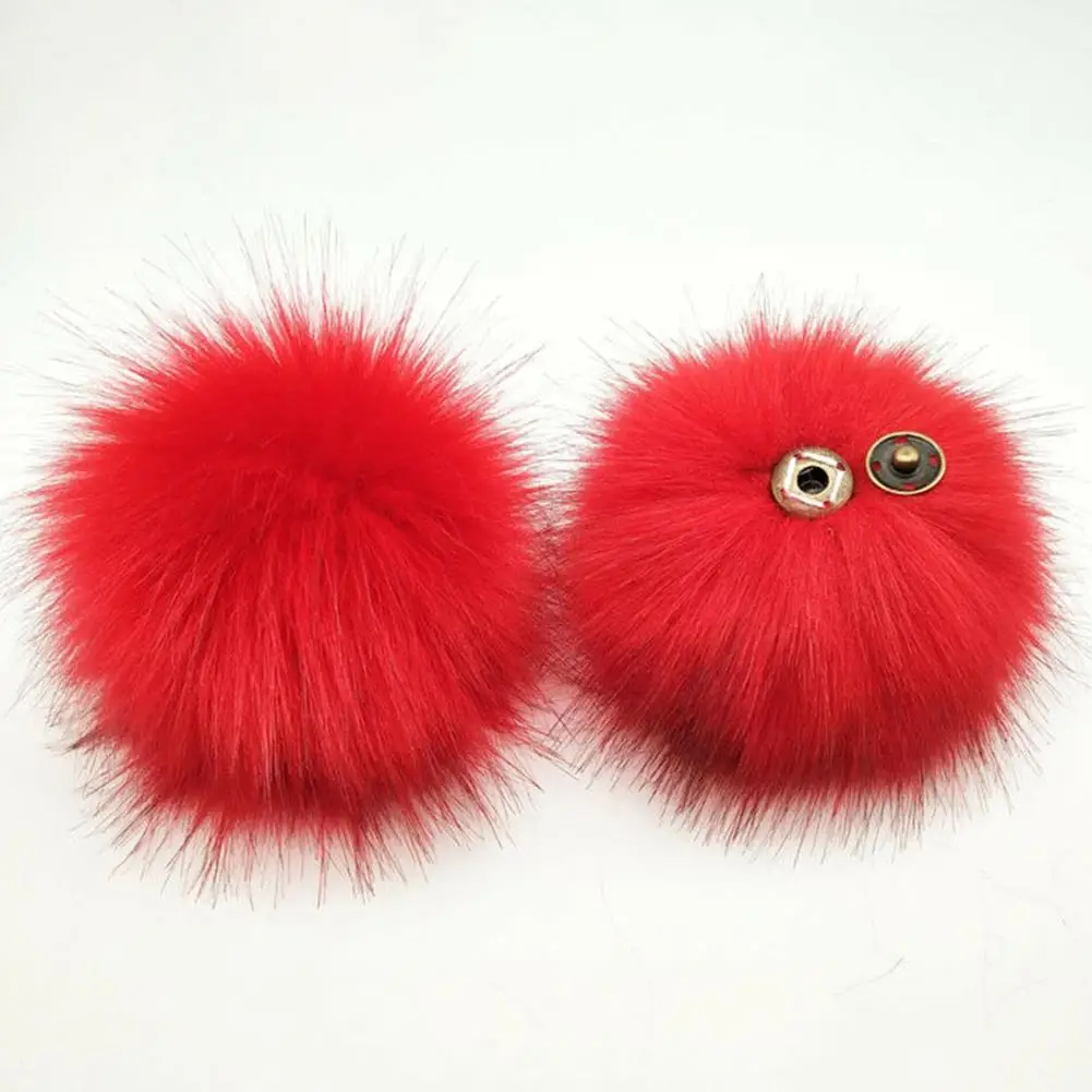 12cm Fake Fur Hair Fluffy Pompom Ball Pendant Hat Bag Shoes Fake Fur Hair Fluffy Pompom Ball Pendant Hat Bag DIY Accessories 3