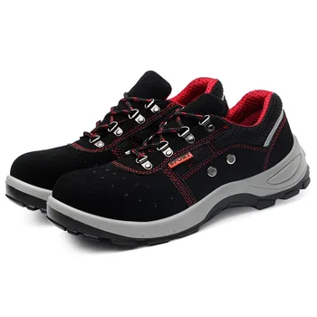 

Men's Steel Toe Cap Protective Safety Shoes Men Steel-Mid Sole Puncture Proof Work Shoes Breathable Anti-smashing Anti-piercing