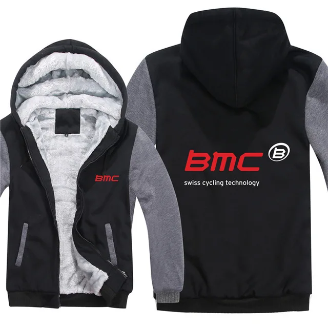 Зима для BMC Switzerland толстовки для мужчин модная шерстяная куртка для BMC Cyclinger свитшоты мужские пальто пуловер - Цвет: 2
