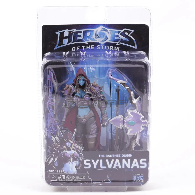 NECA &quotHeroes of the Storm&quot серии 3 Сильвана ПВХ движущаяся фигурка Коллекционная модель
