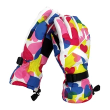 Женские утепленные теплые водонепроницаемые ветрозащитные лыжные перчатки, велосипедные перчатки, Мотоциклетные Перчатки