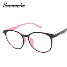 Iboode анти голубой луч оправа для компьютерных очков женщин TR90 сверхлегкие круглые прозрачные очки мужские защитные очки для глаз