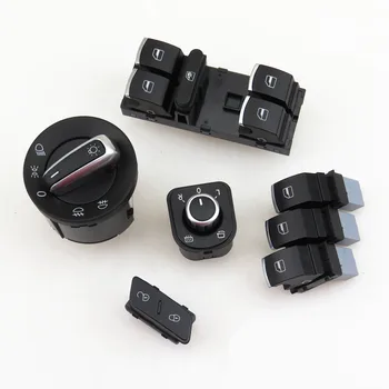 

READXT Driver Side Headlight Window Mirror Switch Door unLock Button For vw Golf 5 MK5 mk6 Rabbit 5ND959857 1K0962125B 5ND959855