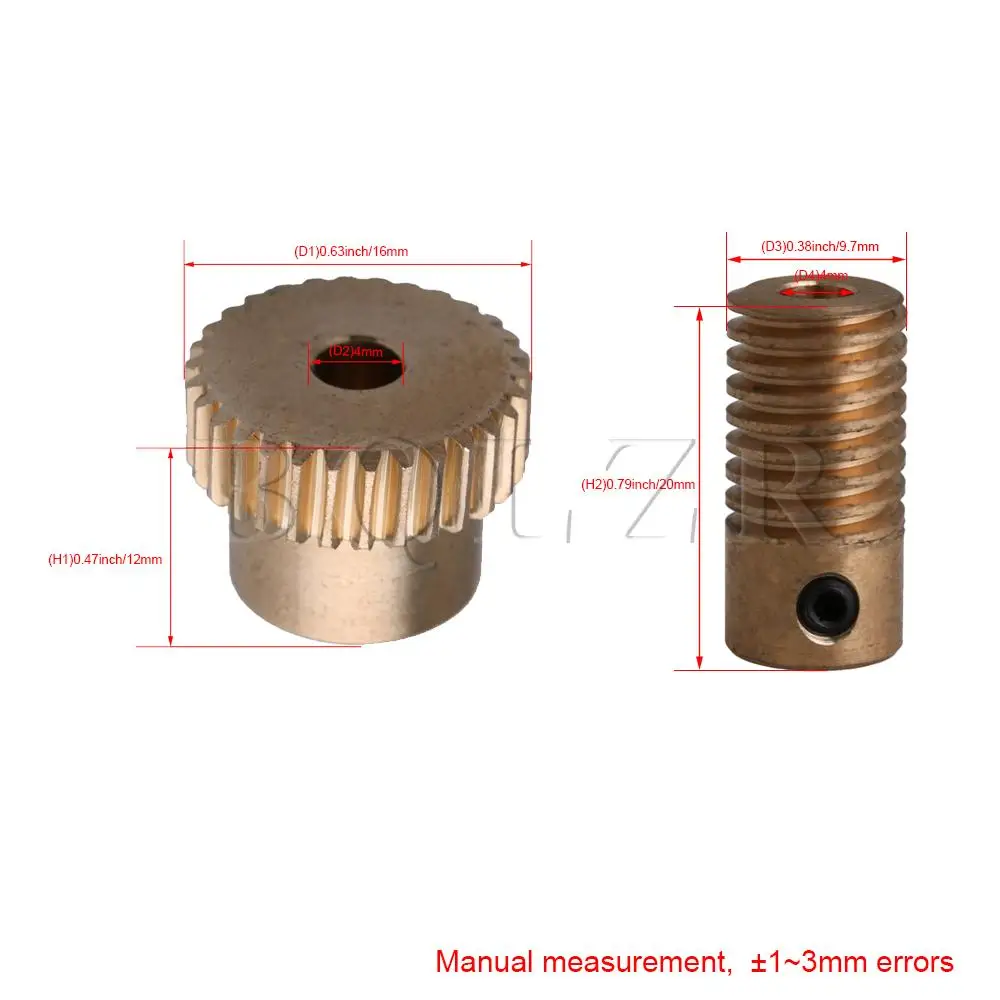 30 зубов с латунным приводом колеса и 4 мм отверстие диаметр вала Набор 0,5 плесень 1:30