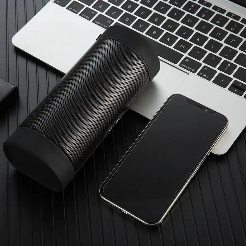 Bluetooth музыкальный басовый динамик водонепроницаемый портативный, для уличного спорта светодиодный беспроводной акустическая система Поддержка TF карты fm-радио Aux