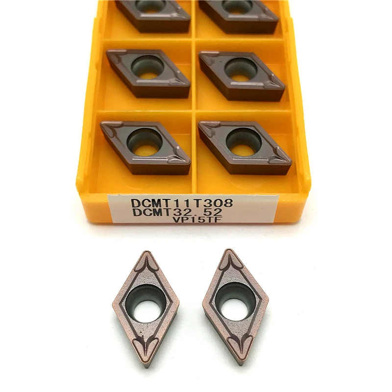 DCMT11T304 for Turning Cutting Tools 2 PCS FomaSP Carbide Inserts for Steel DCMT32.51