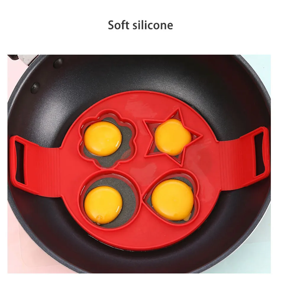 

TTLIFE New Silicone Pancake Maker Egg Ring Nonstick Easy Fantastic Egg Omelette Mold Kitchen Gadgets Cooking Tools Kitchen Tools