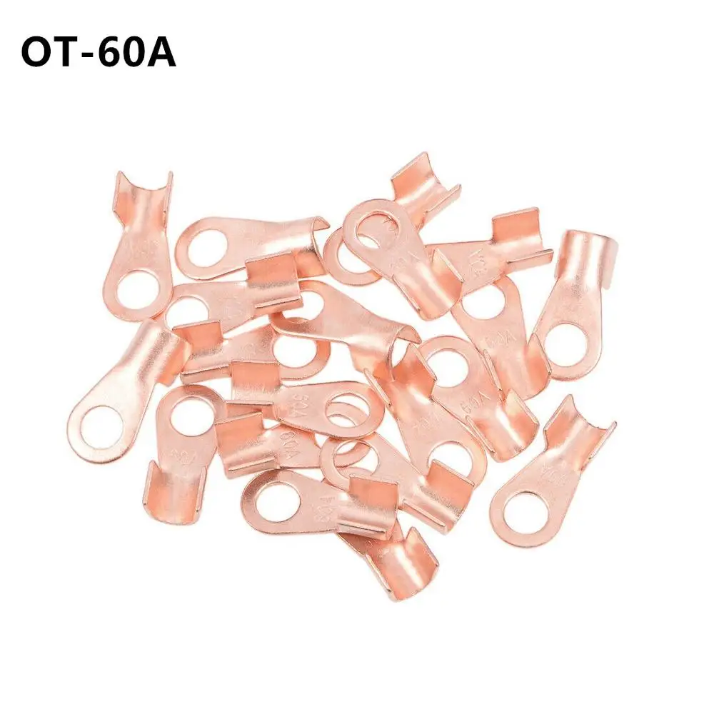 

OT-60A 8mm Dia Copper Circular Splice Terminal L5 Wire Naked Connector For 4-16Wire Free Shipping