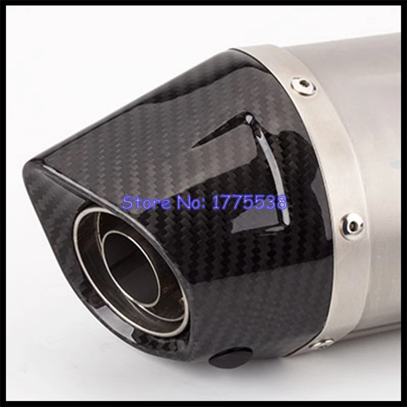 For BMW F900R F900XR 2020-2023 Motorcycle Exhaust Muffler Escape Moto Middle Link Pipe with Real Carbon Fiber End Tip DB Killer - Image 4