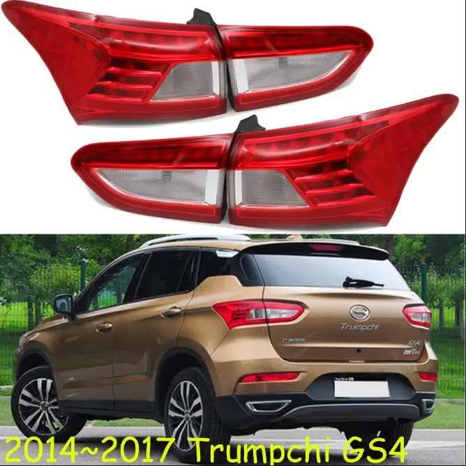 1 шт.,~, задний светильник для автомобильного бампера Trumpchi GS4, задний светильник, автомобильные аксессуары, фонарь для Trumpchi GS4, противотуманный светильник - Цвет: one set 4pcs