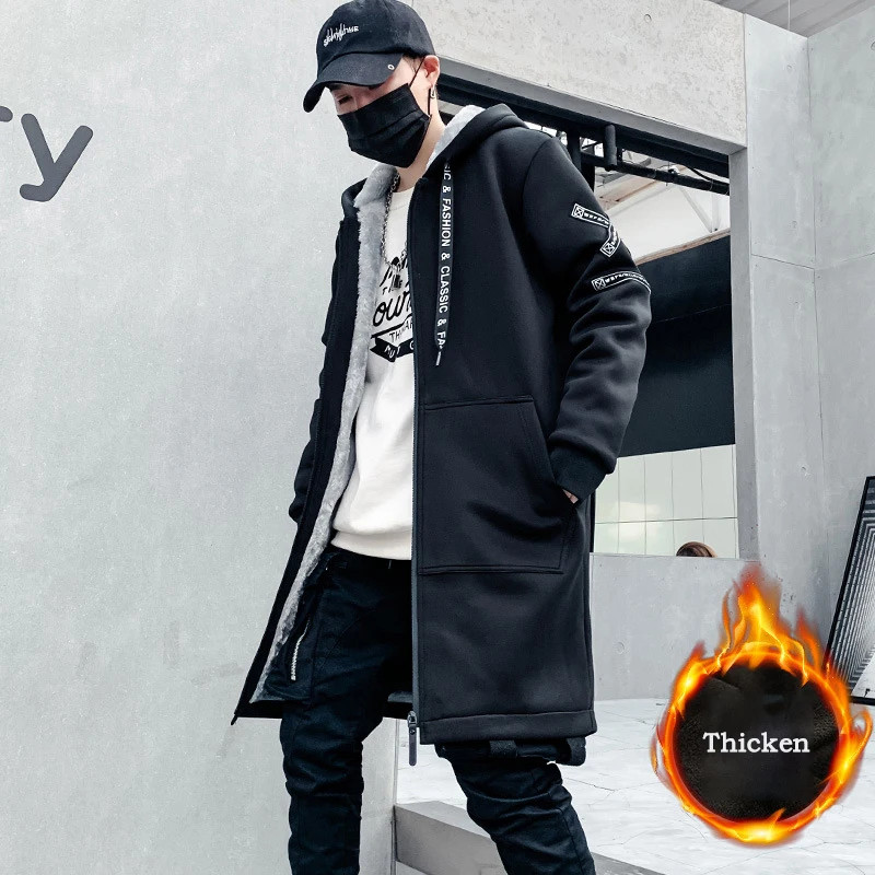 Зимняя хип-хоп модная мужская куртка Harajuku X Принт толстовки одежда уличная одежда верхняя одежда и ветровка теплая толстая
