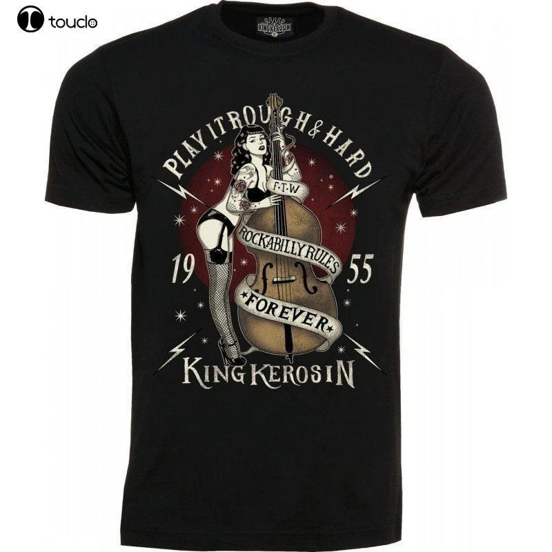 デザイン男性ブランドファッション綿teeshirt Tシャツロカビリールール永遠オールドスクールピン米国の車米国人retrothe Tシャツ Tシャツ Aliexpress