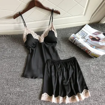 

Women Sexy Lace Lingerie Nightwear Underwear Babydoll Short Sleepwear Set pijama mujer lace pijamas women lingerie pajama new