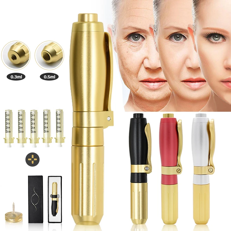 

0.3ml & 0.5ml acid injection gun Hyaluronic Acid Pen Needle Free mesotherapy Noninvasive Nebulize For Anti Wrinkle lip filling