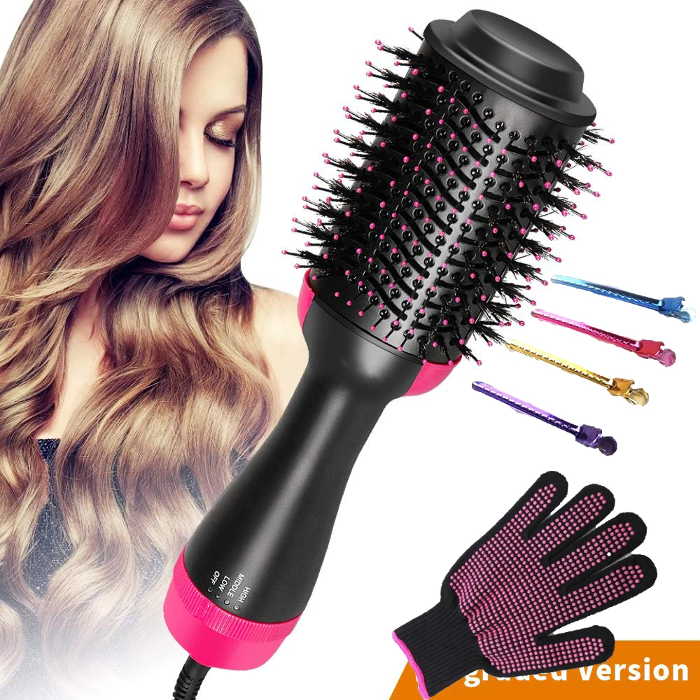 1000w 3 In 1 Hot Air Brush Hair Brush Onestep Hair Brush Volumizer
