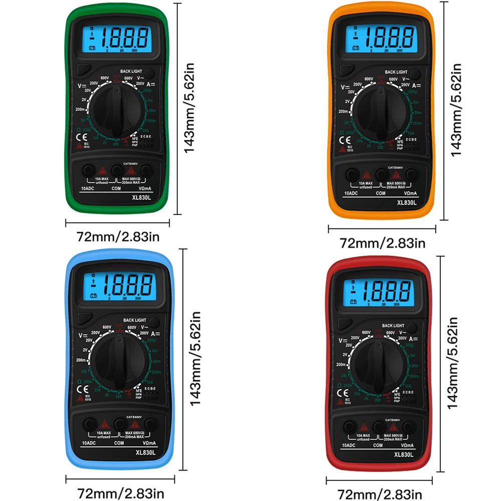 Xl830l Digital Multimeter Esr Meter Testers Automotive Electrical Dmm