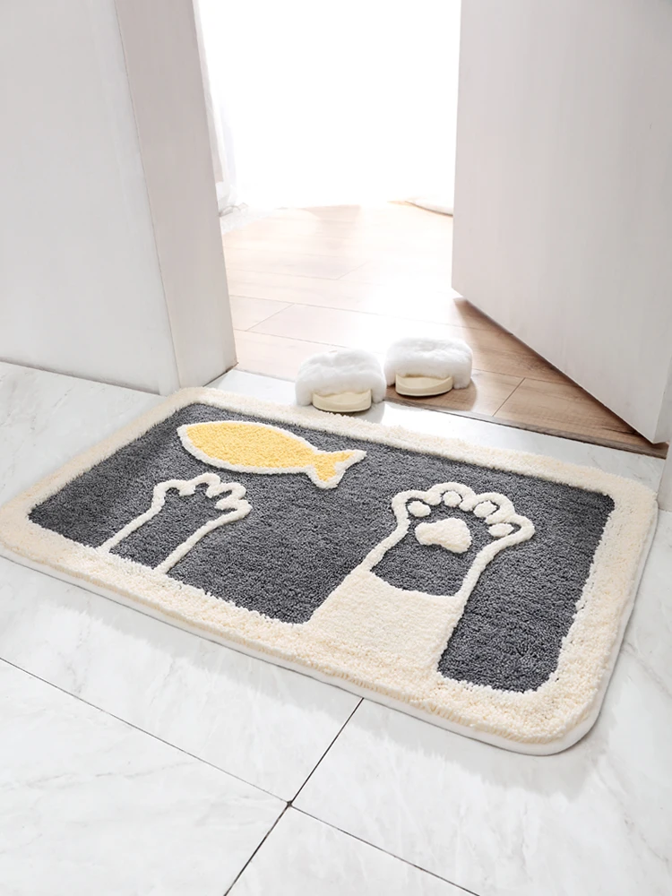 Коврик для ванной комнаты, домашний коврик для ванной комнаты, коврик для ванной комнаты, Противоскользящий коврик для туалета, Впитывающий Коврик для душевой двери