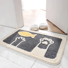 Коврик для ванной комнаты, домашний коврик для ванной комнаты, коврик для ванной комнаты, Противоскользящий коврик для туалета, Впитывающий Коврик для душевой двери