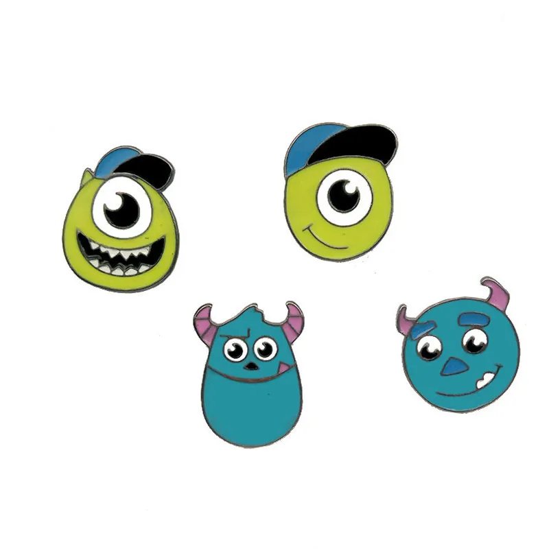 Monsters Inc University Mike Wazowski Spilla Smaltata Spilla Animale In Metallo Per Le Donne Regalo Di Compleanno Spilla Indumento