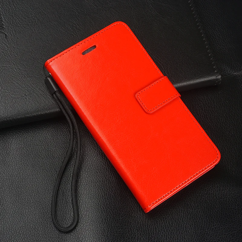 ZJ Red Высококачественный держатель для телефона с отделением для карт из искусственной кожи чехол для huawei Y5 Y5 Prime Lite Y5 II откидной Чехол чехол для телефона - Цвет: ZJ Red