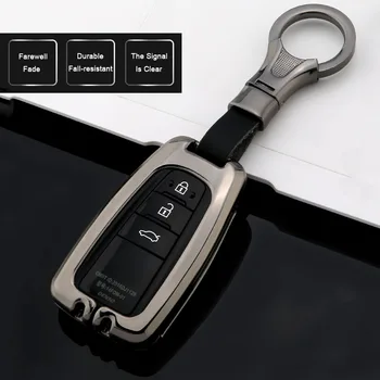 

New Zinc Alloy Car keyfob key Set case For Toyota Camry CHR C-HR Aygo Prius Corolla Aygo RAV4 Prado 2016 - 2018 Sport Protector
