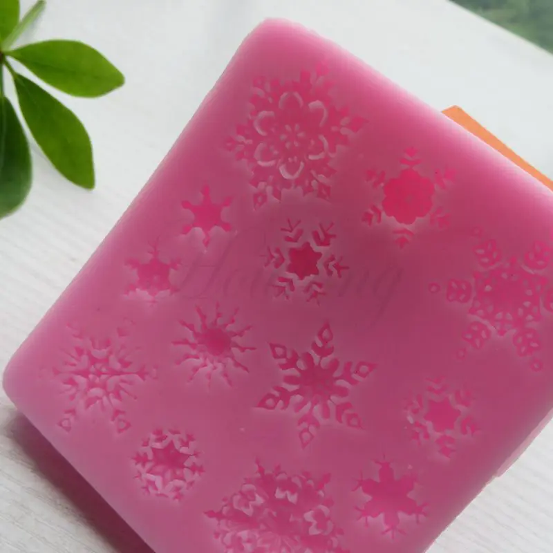 Snowflake Silicone Fondant Cake Mold  (6)