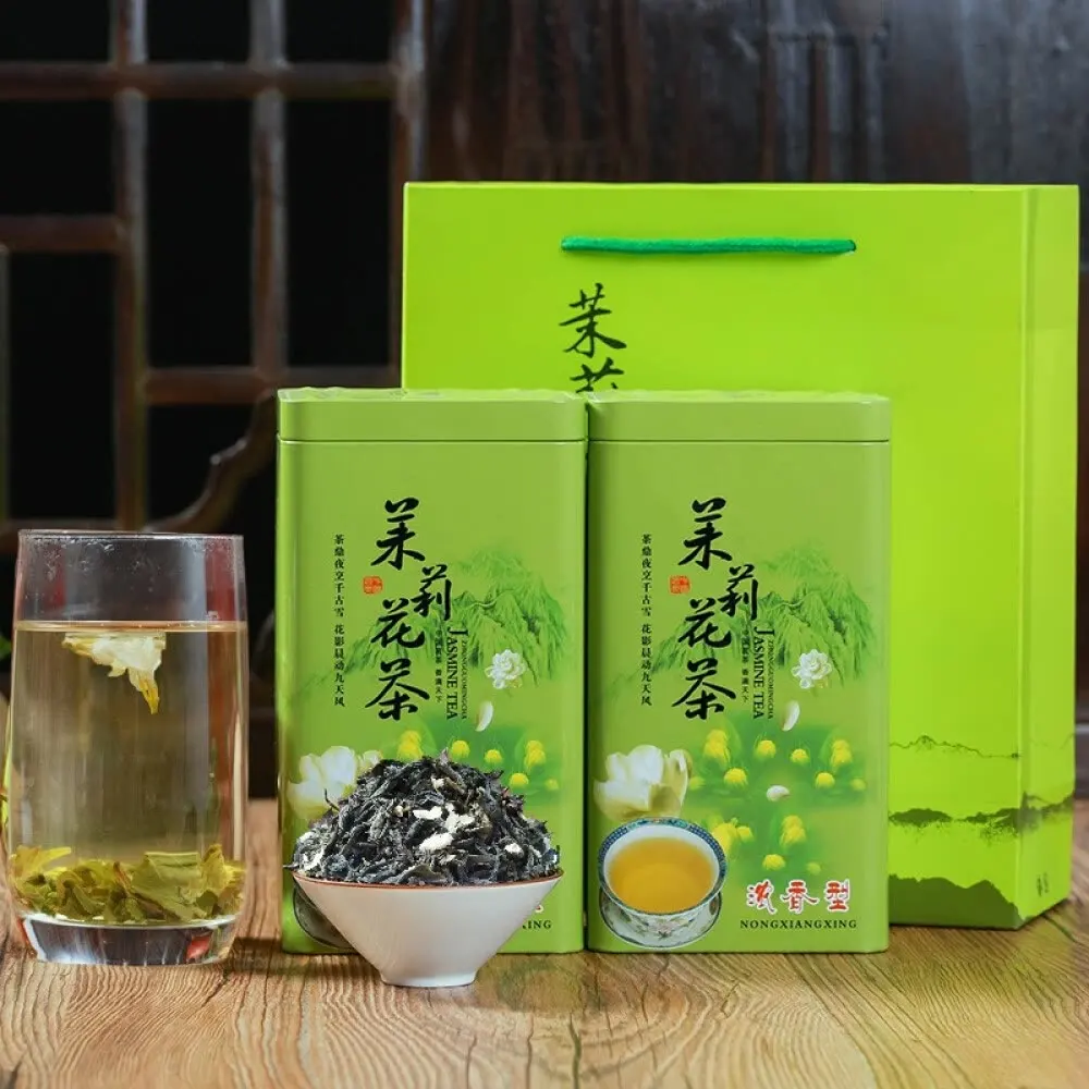 

Flower Tea New Tea Super High-grade Jasmine Tea Green Tea Health Tea 125g 250g Delicate Canned