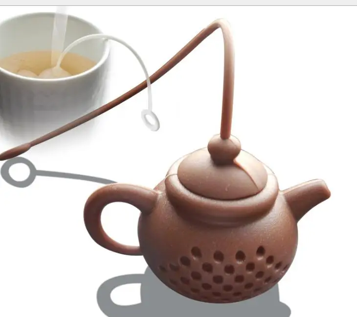 

200pcs/lot Details About Teapot-Shape Tea Infuser Strainer Silicone Tea Bag Leaf Filter Diffuser Colador de te Tea Tools SN2426