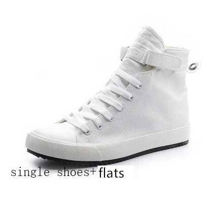 Black White High Top Sneakers Men Ankle Boots Comfort Leather Shoes Men Casual Trainers Elevator Shoes for Men Flats 3cm 8cm 8