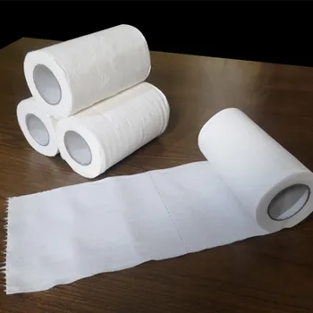 

White Toilet Paper Toilet Roll Tissue Roll 6 Pack 4 Ply Paper Towels Tissue For Home Kitchen Accessories In stock