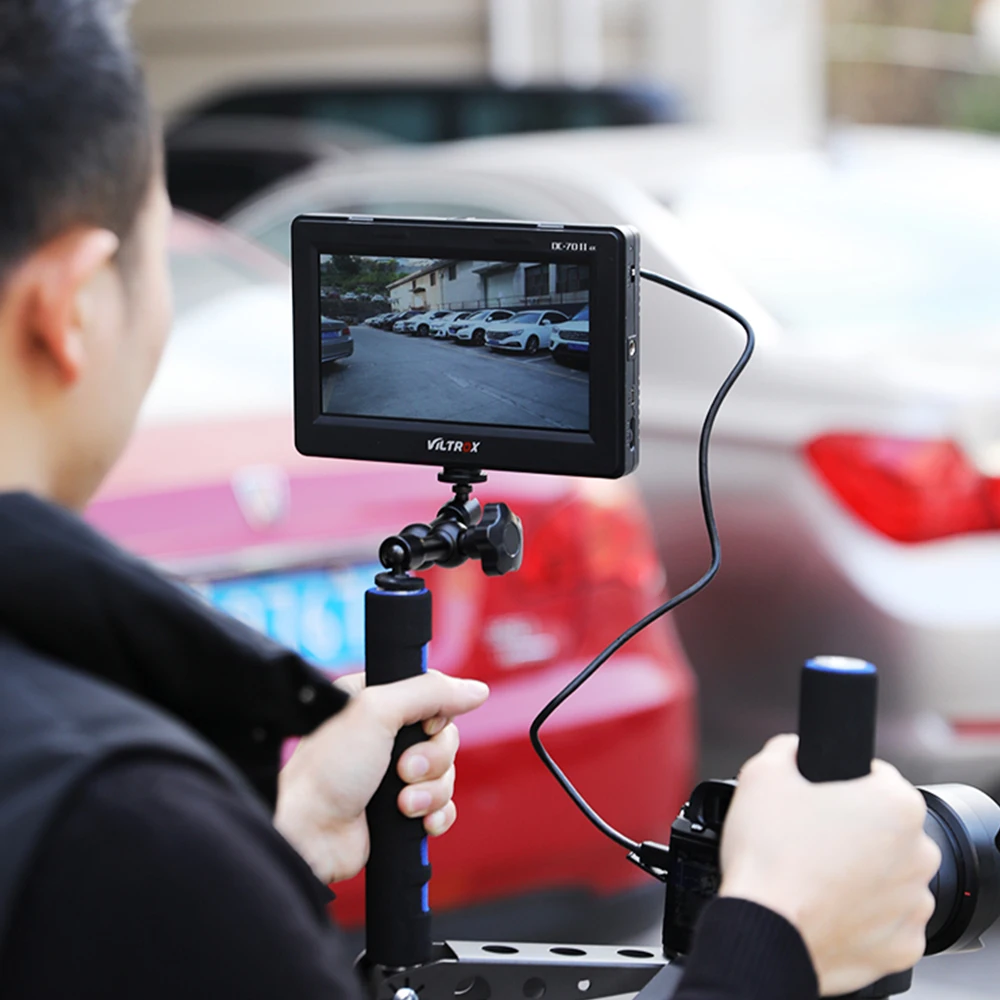 Viltrox DC-70 II DSLR Camera Field Monitor 4K AV Input IPS HD 1024x600 LCD Display Video Assist for Sony Nikon Canon