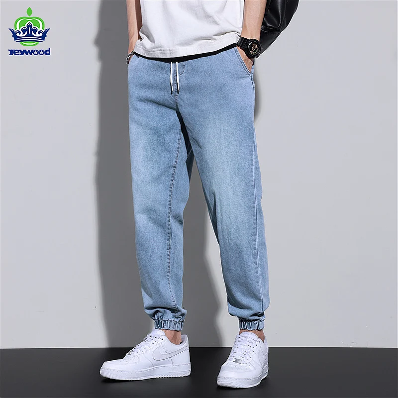Jeywood Brand Blue Baggy Jeans Men 