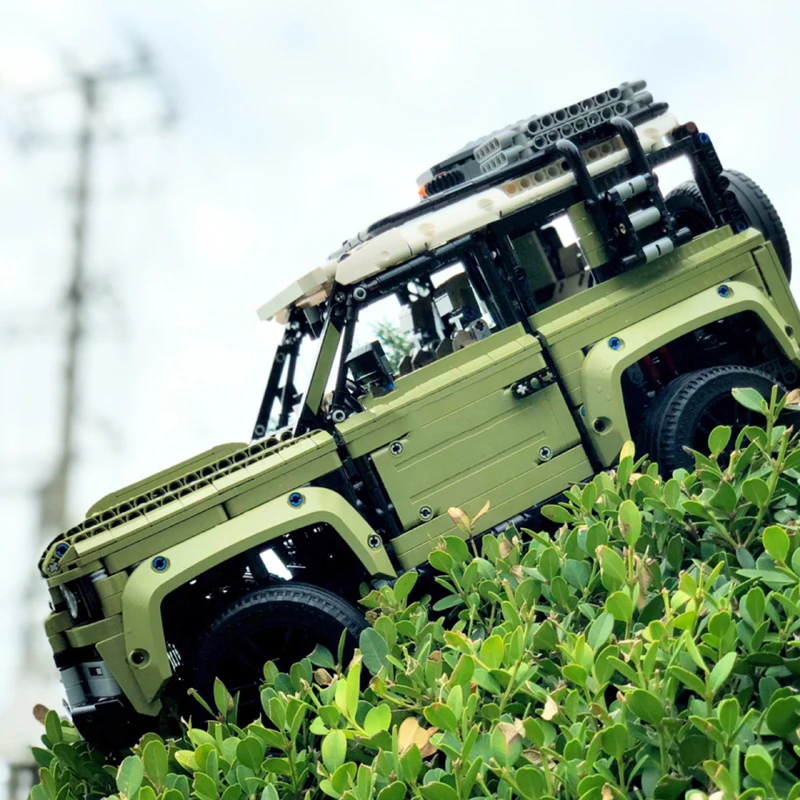 

93018 RC LED Lepinblocks Lands Rovers Defender Compatible with Legoingly 42110 Building Blocks Bricks Technic Toys lepinbricks