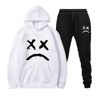 

Men Clothing Set Sportswear 2020 Autumn New Hoodies Sweatshirts Sporting Sets Men's Tracksuits Two Piece Hoodies+Pants 2pcs Sets