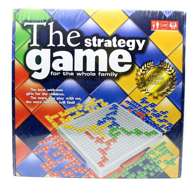 The strategy game funny Blokus 2-4 players for parent-child interaction  puzzle toy,desktop game English Version for family toy - AliExpress