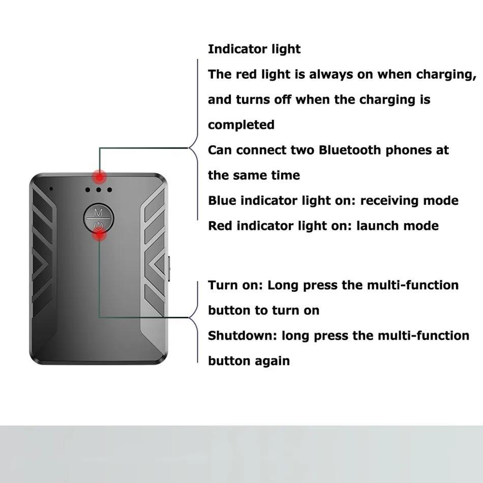 Bluetooth 5 0 Audio Receiver Transmitter RCA 3 5mm AUX Jack USB Music Stereo Wireless Adapters For Car TV Headphones PC Speaker