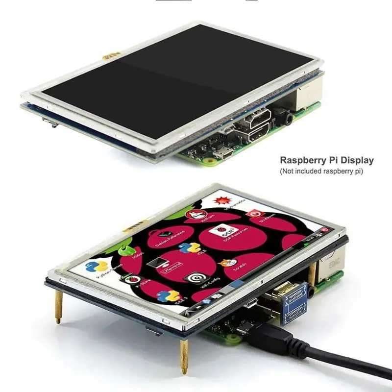 5 дюймов ЖК дисплей HDMI сенсорный Экран Raspberry Pi 3 Дисплей монитор LCD 800x480 для Banana 3/Pi 2