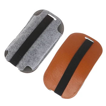 

1pc Mice Case Storage Bag PU orange Mouse Pouch Case