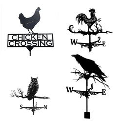 Farmhouse Weather Vane Roof Mount, Wind Direction Indicator Kit Outdoor Metal Bracket Weather Vane Farmhouse Weather Vane Roof Mount, Wind Direction Indicator Kit Outdoor Metal Bracket Weather Vane