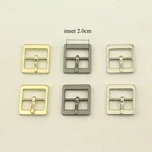 

5pcs 20mm Rectangle Metal Pin Roller Buckle Bags Shoes Belt Slider Buckles DIY Leather Craft Adjust Clasp Hardware Accessories