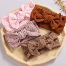 

Fits All Kids Headband Baby Bowknot Headband Children Knitted Turban Newborn Twist Wool Infant Baby Girls Soft Wide Headwrap Kid