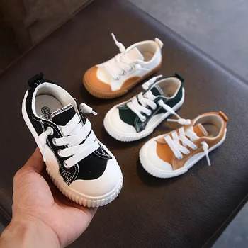 

Autumn canvas 2019 new kids shoes 2-13 years old Non-slip super perfect girl boys school casual shoes Super soft and comfortabl
