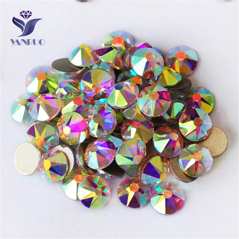 YANRUO 2088 NoHF SS34 SS40 8 больших 8 маленьких камней без горячей фиксации Стразы Nai Стразы с плоской задней поверхностью Сделай Сам одежда
